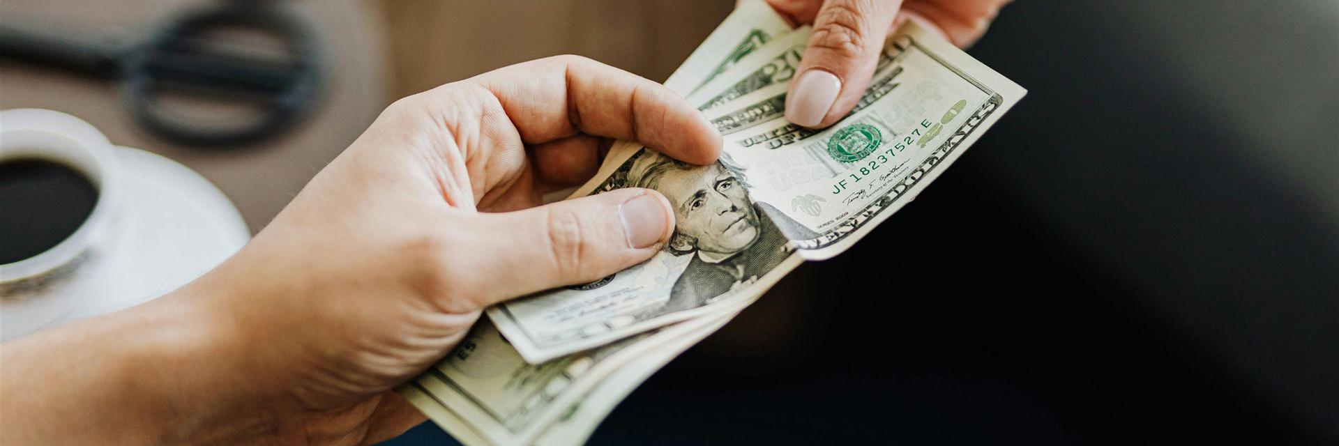 Kostenloses Stock Foto zu 20 dollar, amerikanische währung, austausch